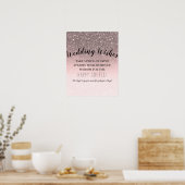 Poster Mariage de Parties scintillant Silver Blush Waches (Cuisine)