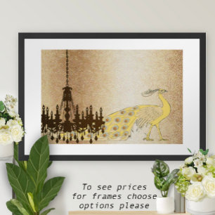 Poster Mariage de Peacock Roaring 20's