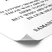 Poster Mariage de script minimaliste moderne Cette bougie (Coin)