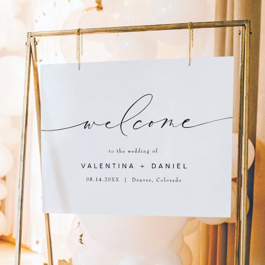 Poster MARIAGE de script moderne VALENTINA Bienvenue