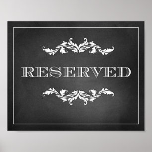 Poster Mariage de signature réservé ou parti 8x10