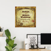 Poster Mariage de Steampunk victorien : This Way Sign (Bureau à domicile)