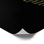 Poster Mariage de table Gold & Black Elegant 7 (Coin)