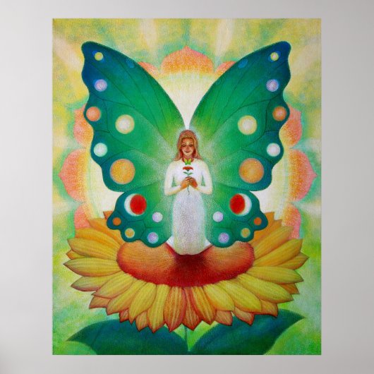 Poster Mariage de tournesol à l'affiche du soleil (Devant)