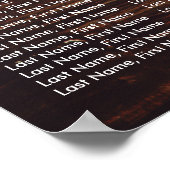 Poster Mariage de tournesol en bois et dentelle Graphique (Coin)