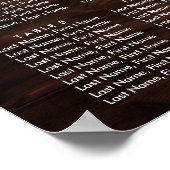 Poster Mariage de tournesol rustique en bois Graphique 8 (Coin)