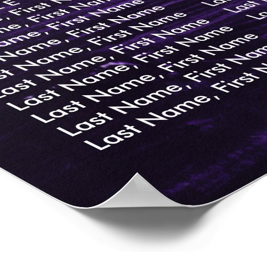 Poster Mariage de tournesol violet rustique Graphique 12 (Coin)