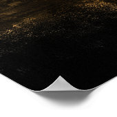 Poster Mariage de typographie Abstrait Chic Gold (Coin)