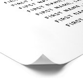 Poster Mariage de typographie de script Black Lovely (Coin)