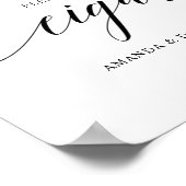 Poster Mariage de typographie noir élégant Cigar bar SIGN (Coin)