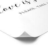 Poster Mariage de typographie noire "TREAT" (Coin)