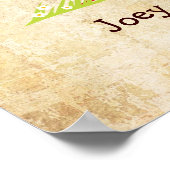 Poster Mariage d'empreintes digitales Heartastic (Vintage (Coin)