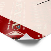 Poster Mariage d'entrée moderne arabe henné (Coin)