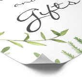 Poster Mariage Des Cartes Et Cadeaux En Feuille D' (Coin)