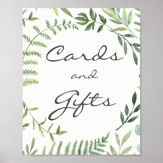 Poster Mariage Des Cartes Et Cadeaux En Feuille D' (Devant)