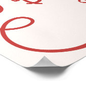 Poster Mariage Dessiné à la Main avec des Éléments Fantai (Coin)