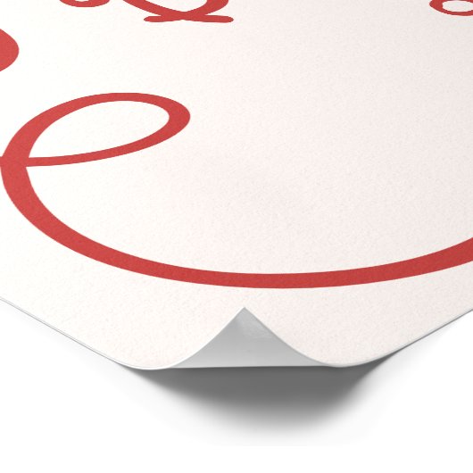 Poster Mariage Dessiné à la Main avec des Éléments Fantai (Coin)