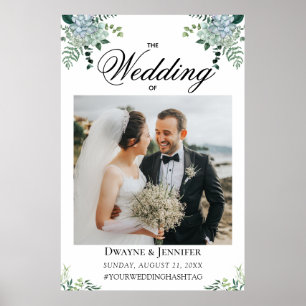 Poster Mariage d'été Bohème avec Eucalyptus verdoyant