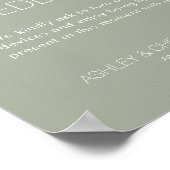 Poster Mariage d'événements débranché minimaliste moderne (Coin)