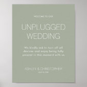 Poster Mariage d'événements débranché minimaliste moderne (Devant)