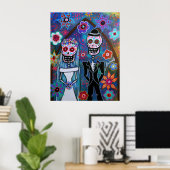 POSTER MARIAGE DIA DE LOS MUERTOS (Bureau à domicile)
