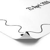 Poster Mariage d'illustrations de ligne de griffes dessin (Coin)