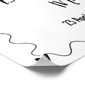 Poster Mariage d'illustrations de ligne de griffes dessin (Coin)