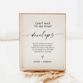 Poster Mariage Disposable Caméra Signal, Mariage Jeu Phot