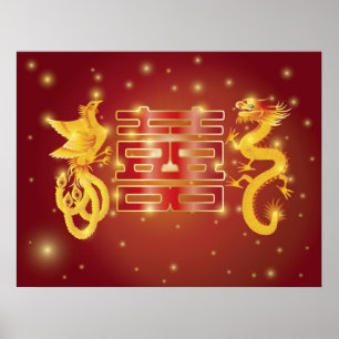 Poster Mariage Dragon Phoenix