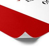 Poster Mariage du drapeau canadien Bienvenue (Coin)