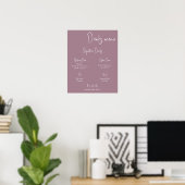Poster Mariage du menu Boissons (Bureau à domicile)