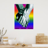 Poster Mariage Égalité Liberté (Cuisine)