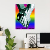 Poster Mariage Égalité Liberté (Bureau à domicile)