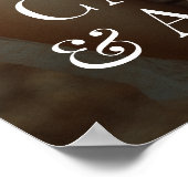 Poster Mariage élégant photo moderne (Coin)