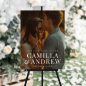 Poster Mariage élégant photo moderne