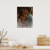 Poster Mariage élégant photo moderne (Cuisine)