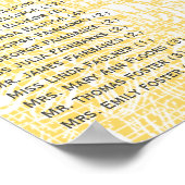 Poster Mariage en fleur Dahlia jaune Iris (Coin)