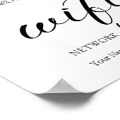 Poster Mariage Feuille de l'Eucalyptus (Coin)