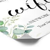 Poster Mariage Feuille de l'Eucalyptus (Coin)