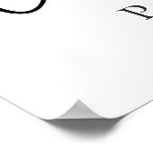 Poster Mariage Feuille Eucalyptus Bienvenue (Coin)