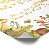 Poster Mariage Feuilles d'érable d'automne Choisissez un (Coin)