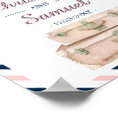 Poster Mariage Fiançailles Accueil Compagnie Aérienne de (Coin)