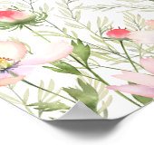 Poster Mariage fleur sauvage (Coin)