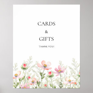 Poster Mariage fleur sauvage