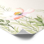 Poster Mariage fleur sauvage (Coin)