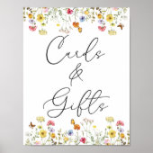Poster Mariage fleur sauvage Botanique Cartes et Cadeaux (Devant)
