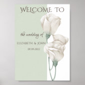 Poster Mariage Fleur sauvage chic (Devant)
