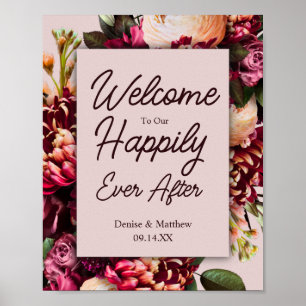 Poster Mariage Floral