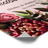 Poster Mariage floral (Coin)