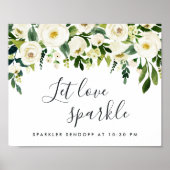 Poster Mariage floral Albâtre Sparker Sendoff (Devant)